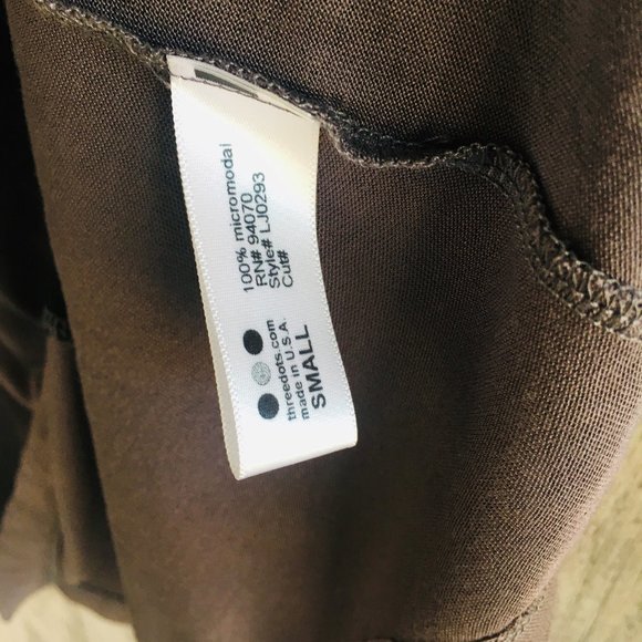 Three Dots Gray Black Loose Tissue Jersey Tank Top - Picture 3 of 6